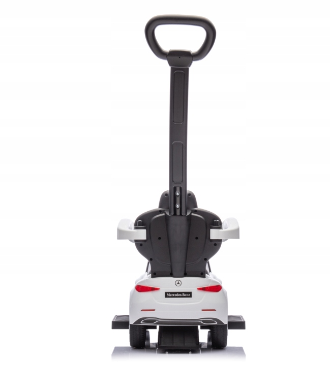 Mercedes C-Class Pojazd Z Rączką Dla Dzieci Jeźdźik Autko Pchacz Biały 12m+