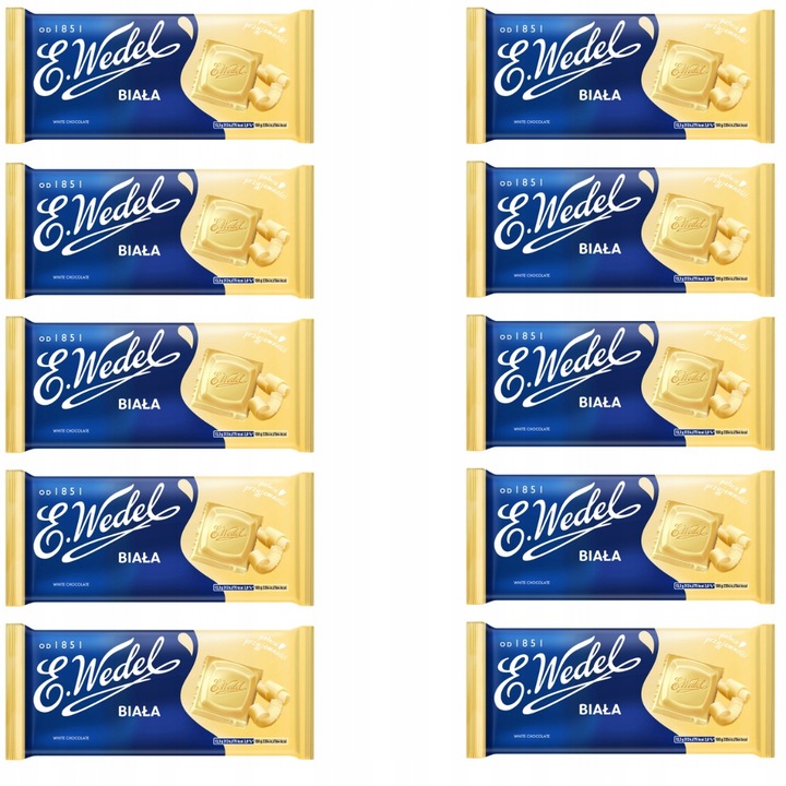 Czekolada Wedel Biała 80 G 10 SZTUK