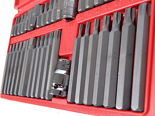 KOMPLET ZESTAW BITÓW TORX HEX SPLINE 40 ELEMENTÓW S10631