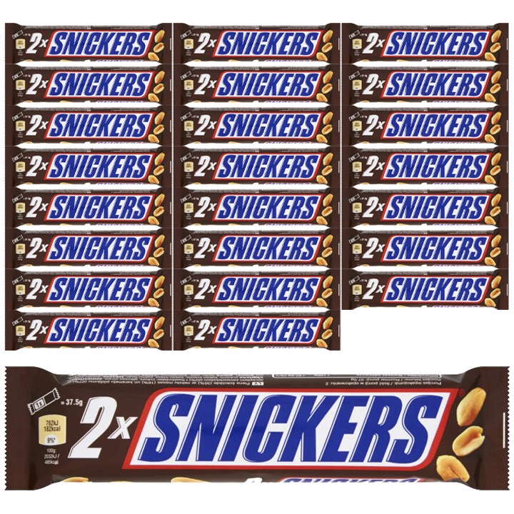 SNICKERS Baton z karmelem i orzechami 12x75g