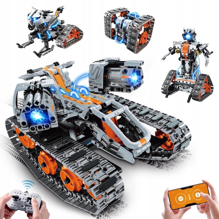 TECHNOLOGIA ROBOT APP PILOT ZDALNEGO STEROWANIA PROGRAMOWALNY ZABAWKA 4W1