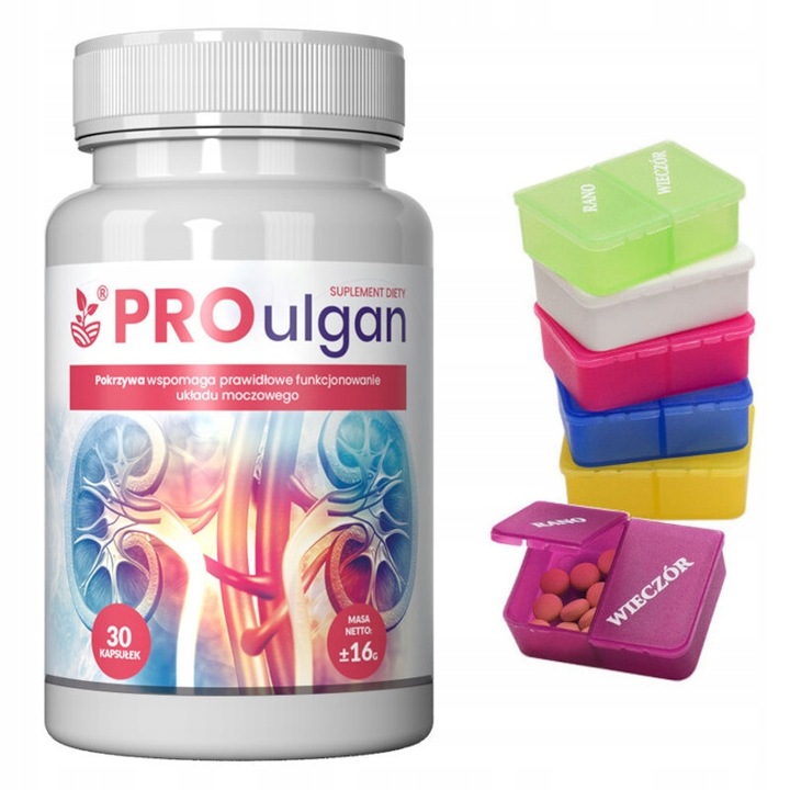 PROULGAN Na Nietrzymanie moczu i INFEKCJE 30 kaps. + GRATIS
