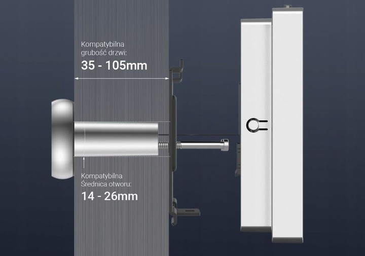 Wizjer Elektroniczny WiFi EZVIZ HP2 WiFi z Kamerą i Ekranem LCD Srebrny