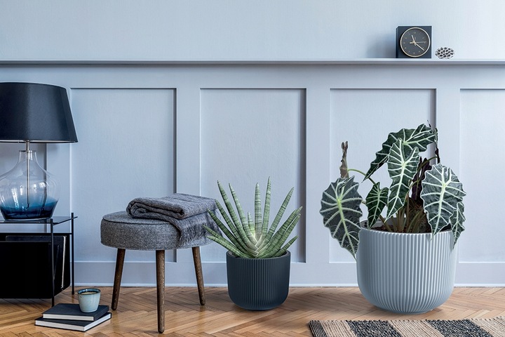 DONICZKA OSŁONKA NA KWIATY MILLY Z WYJMOWANYM WKŁADEM FI 30CM BIAŁA