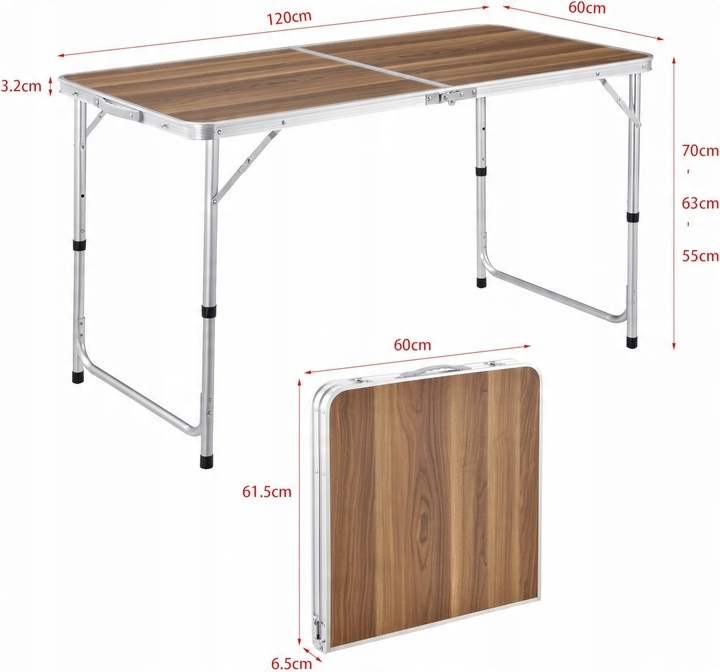 Zestaw Turystyczny Stolik Składany Stół 4 Krzesła 5w1 Kempingowy Krzesełka