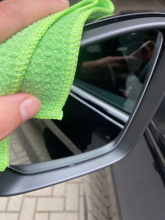 CarGlowGoods Storm mikrofibra waflowa do szyb w aucie szkła okien 40x40 3x