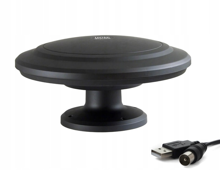 CYFROWA UNIWERSALNA MOBILNA ANTENA DVB-T/T2 BIAŁA