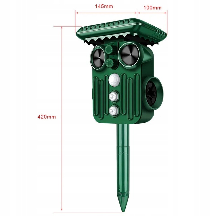ODSTRASZACZ zwierząt KOTÓW PSÓW PTAKÓW DZIKÓW DUŻY