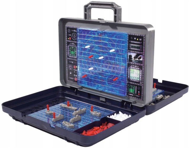 GRA W OKRĘTY STATKI W WALIZCE STRATEGICZNA PLANSZOWA BITWA MORSKA PRZENOŚNA