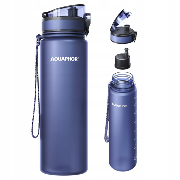 Butelka filtrująca Aquaphor City 800ml, granatowa