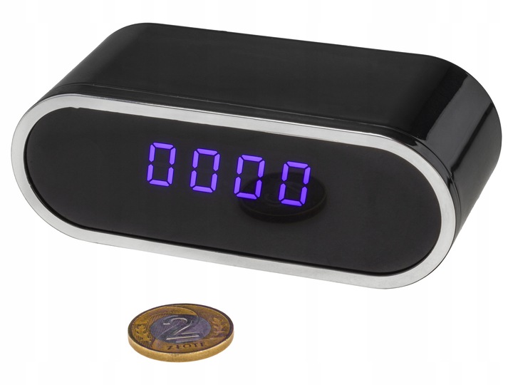 Zegar Z Ukrytą Kamerą / ZEGAREK SZPIEGOWSKI UKRYTA MINI KAMERA TRYB NOCNY