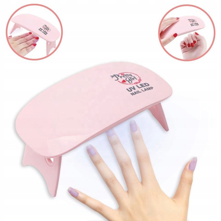 KUFEREK Z KOSMETYKAMI DO MAKIJAŻU MAKE UP DLA DZIECI I LAMPA UV DO PAZNOKCI