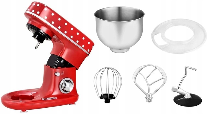 ROBOT PLANETARNY MIKSER KALORIK PODGRZEWANA MISA 5L 1400W-2500W RETRO LED