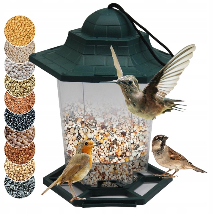 KARMNIKI DLA PTAKÓW PLASTIKOWE KARMNIK WISZĄCY DO KARMY I SŁONECZNIKA