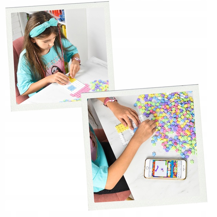 KLOCKI KONSTRUKCYJNE MINI WAFLE Meli Minis Pastel 1200 El PUZZLE MOZAIKA