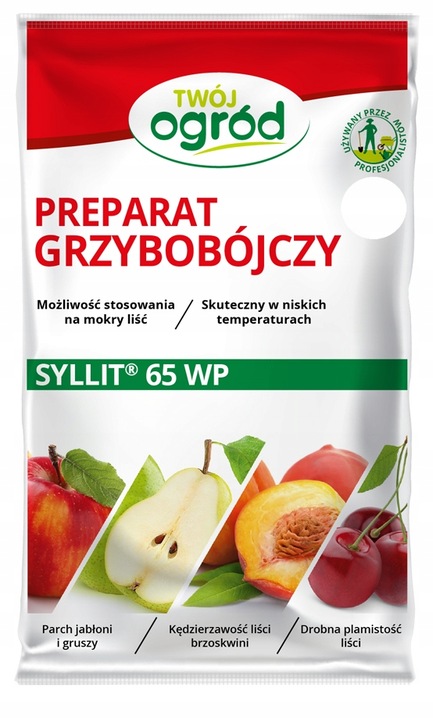 Preparat grzybobójczy SYLLIT Parch Jabłoń Grusza wiśnie czereśnie 65 WP 45g
