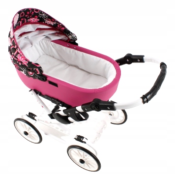 Wózek dla Lalek Składany Głęboki Adbor Viki Gondola Torba Koszyk kol. Vi-09