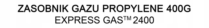 BUTLA Z GAZEM 400 g JEDNORAZOWA PROPYLEN XPRESS GAS DO LUTOWANIA EX2400