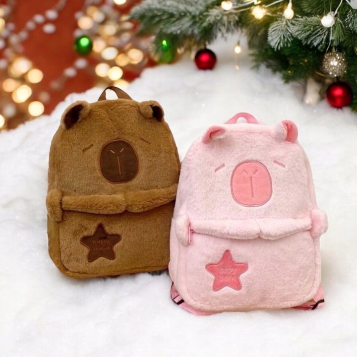 PLECAK PLUSZOWY KAPIBARA PLECACZEK DO PRZEDSZKOLA SZKOŁY DLA DZIECKA DZIECI