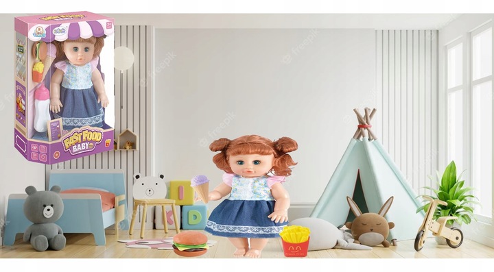 Bobas LALKA NEW BORN PIJE SIKA MOWI INTERAKTYWNA