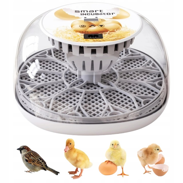 INKUBATOR DO JAJ AUTOMATYCZNY (12 JAJ) WYLĘGARKA KLUJNIK Z OBRACANIEM 35 W