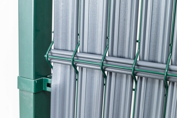 OSŁONA DO PANELI OGRODZENIOWYCH 123 x250 44/62 ANTRACYT Cały kpl+instrukcja