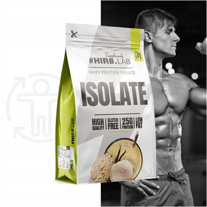 Izolat Białka BIAŁKO 700 g wpi Whey Protein Isolate wanilia ISO Hiro