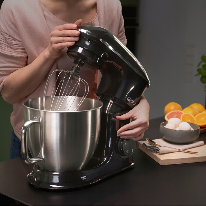 ROBOT KUCHENNY PLANETARNY MIKSER 6,5L 2200W AKCESORIA Duża Misa Czarny