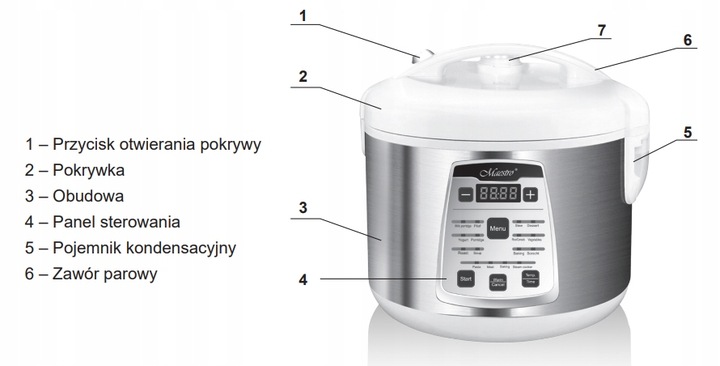 Multicooker MAESTRO MR-792 17 programów