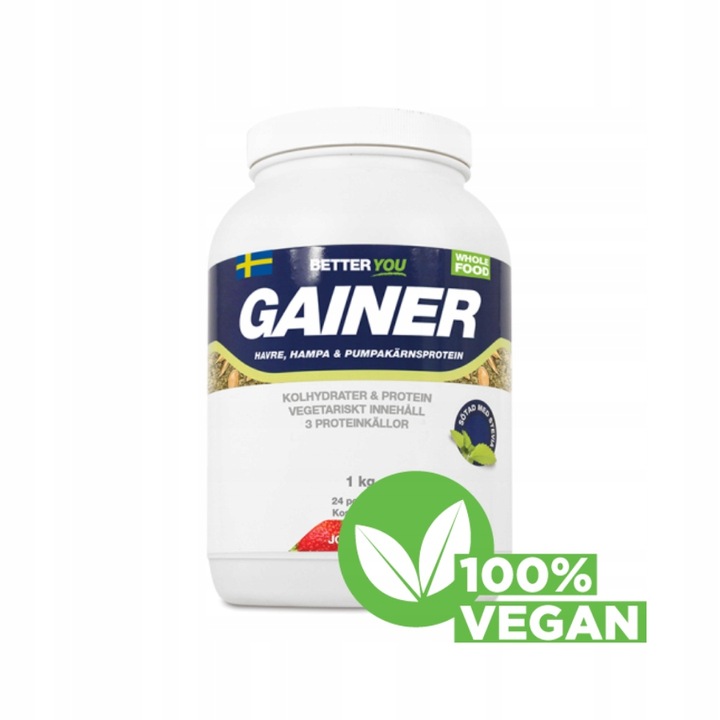 VEGAŃSKI GAINER BETTER YOU OWIES DYNIA KONOPIA