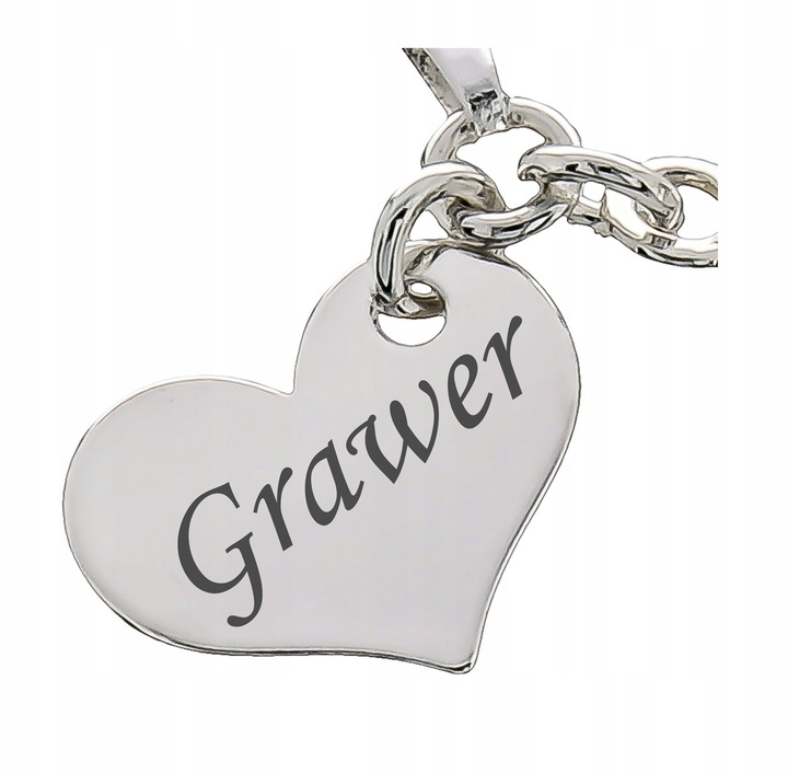 DODATKOWE SERDUSZKO Z GRAWEREM DO 10 ZNAKÓW