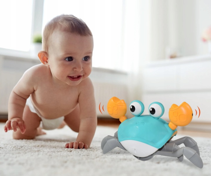 KRAB ŁAZIK PEŁZAJĄCY INTERAKTYWNY Z DZWIĘKIEM i ŚWIATŁEM LED