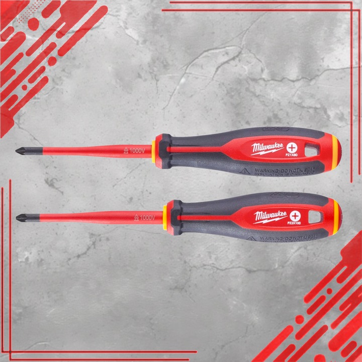 ZESTAW WKRĘTAKÓW DLA ELEKTRYKA MIESZANYCH SL PZ PRÓBNIK NAPIECIA VDE 5 SZTU