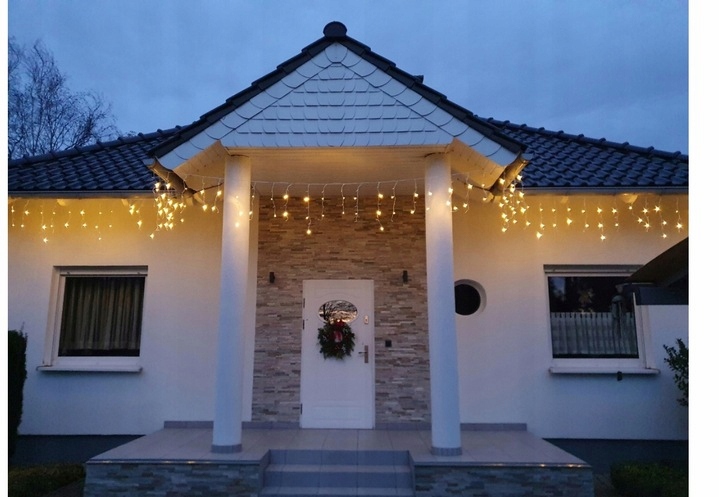 SOPLE FLASH 500 LED ZEWNĘTRZNE BIAŁE CIEPŁE CHOINKOWE lampki z Flashem