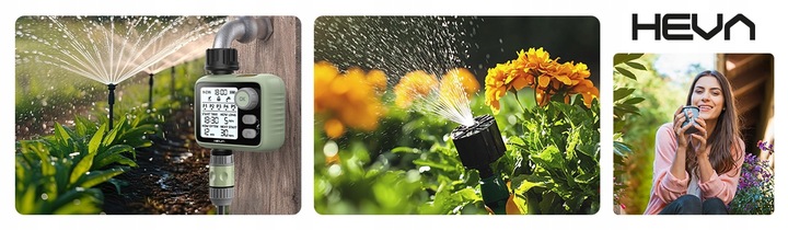 Elektroniczny sterownik nawadniania HEVA programator do wody z filtrem 8bar