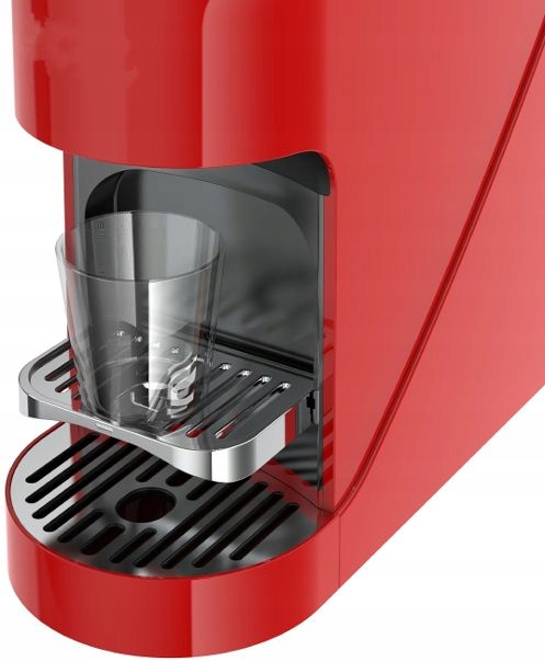 UNIWERSALNY EKSPRES DO KAWY NA KAPSUŁKI NESPRESSO JACOBS 900ML CZERWONY