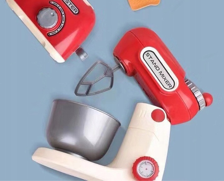 Zestaw do kuchni dla dzieci AGD naczynia mikser toster gotowanie akcesoria