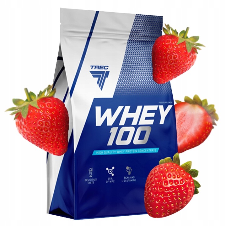 PYSZNE BIAŁKO WPC Trec Whey 100 700g PROTEINY NA MASĘ MIĘŚNIE DO TRENINGU