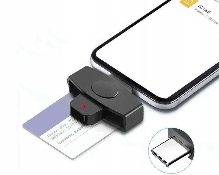 CSCR3 czytnik kart kierowców USB-C do telefonu