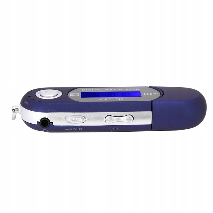 ODTWARZACZ MP3 USB PENDRIVE RADIO FM NIEBIESKI