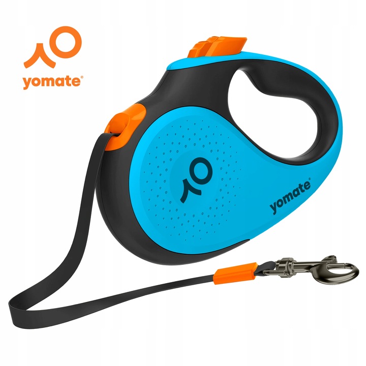 LEKKA SMYCZ AUTOMATYCZNA dla PSA - ZWIJANA / BLOKADA / TAŚMA / 5 METRÓW