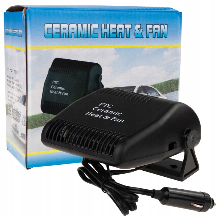 GRZEJNIK SAMOCHODOWY FARELKA NAGRZEWNICA 12V DMUCHAWA DO AUTA NAWIEW