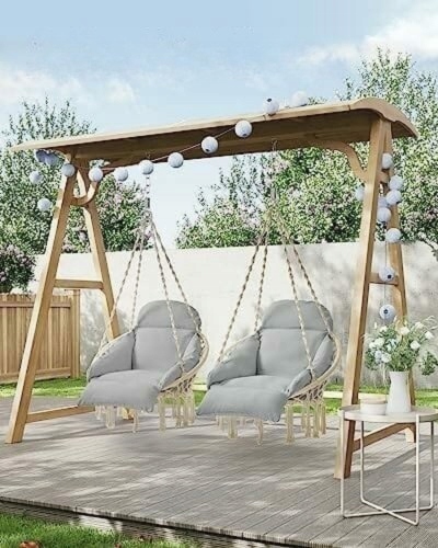 Huśtawka W STYLU BOHO krzesło brazylijskie wiszący fotel ogrodowy