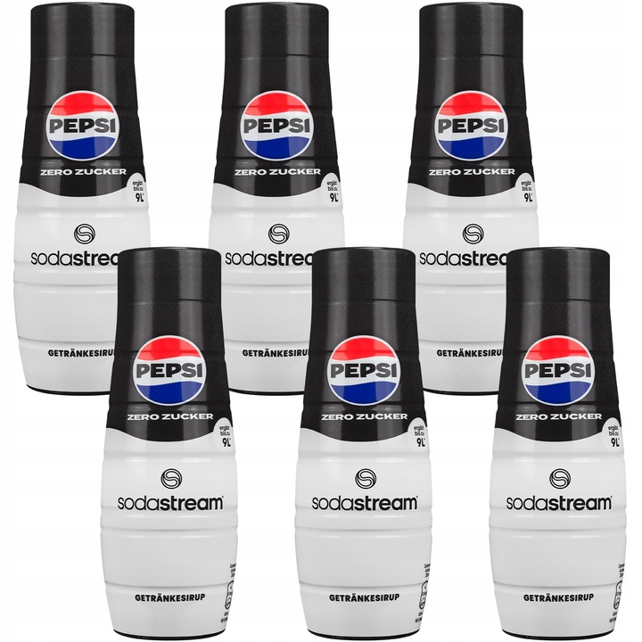6X SYROP SODASTREAM PEPSI MAX BEZ CUKRU 440 ML KONCENTRATY DO SATURATORA