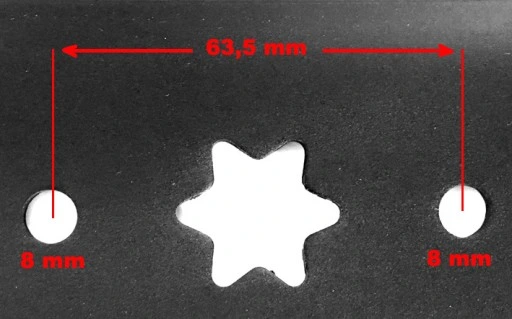 76 CM nóż kosiarki traktorka MTD GUTBROD BOLENS