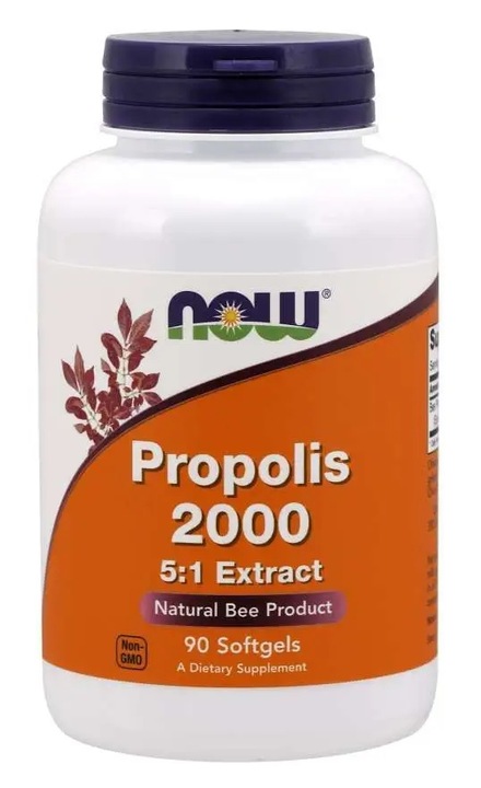 NOW Foods Propolis 2000 KIT PSZCZELI ANTYOKSYDANT ODPORNOŚĆ 100kap