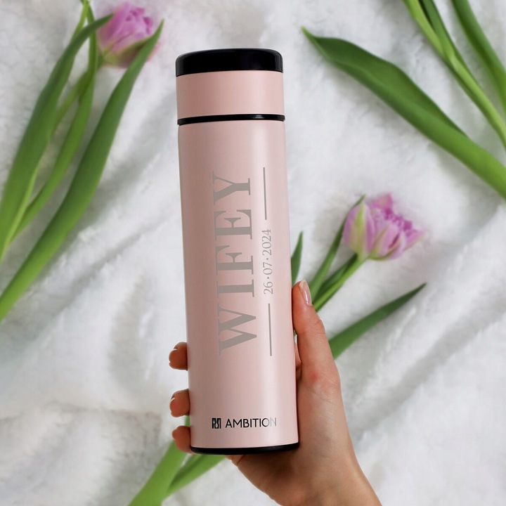 Butelka termiczna dla niej 420ml GRAWER PREZENT upominek dla PANNY MŁODEJ