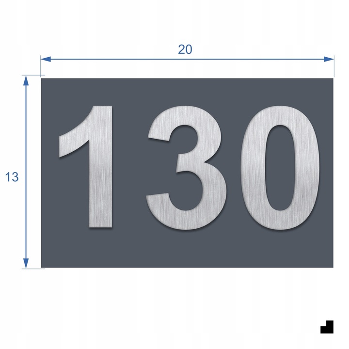 WYPUKŁY NUMER NA DOM | TABLICZKA ADRESOWA Z NUMEREM DOMU / MIESZKANIA