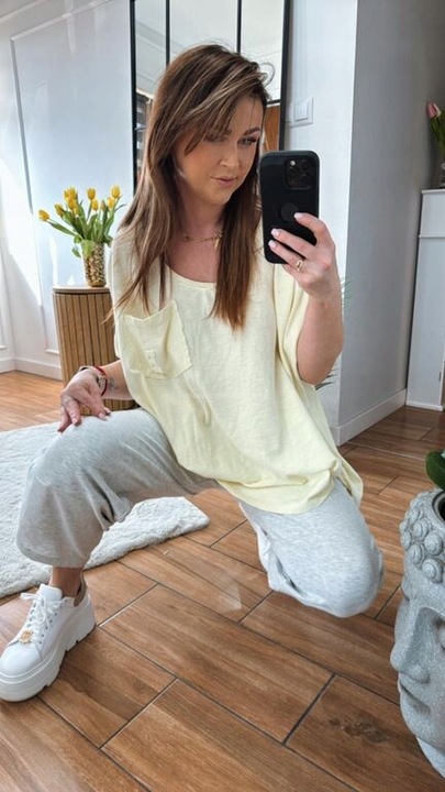 BY O LA LA! BLUZKA BASIC WĘZEŁ ANANAS UNI