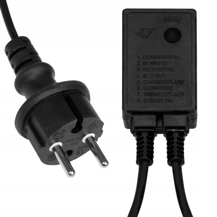 WĄŻ ŚWIETLNY ZEWNĘTRZNY 480 LED LAMPKI CHOINKOWE IP44 20m PROGRAMATOR BIAŁE